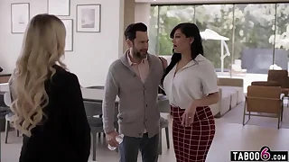 MILF absolute status agent Lilly Bell makes husband cheat primarily his latina tie the knot Mona Azar